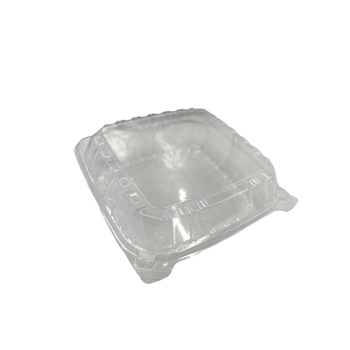 8"x 8"x 3" CLEAR HINGED PLASTIC CONTAINER ECOPAX 250CT