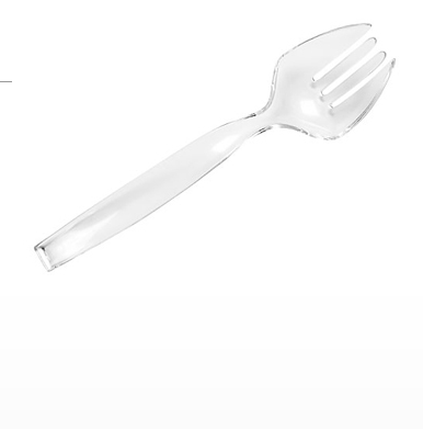 9" CLEAR SERVING FORKS 144CT