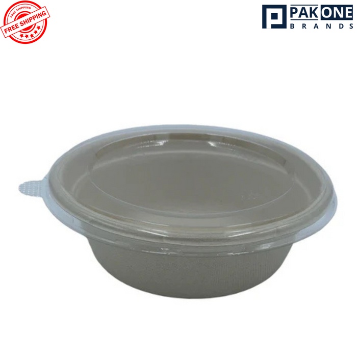 CLEAR PLASTIC LIDS FOR 16 OZ ECO BOWLS - 500CT