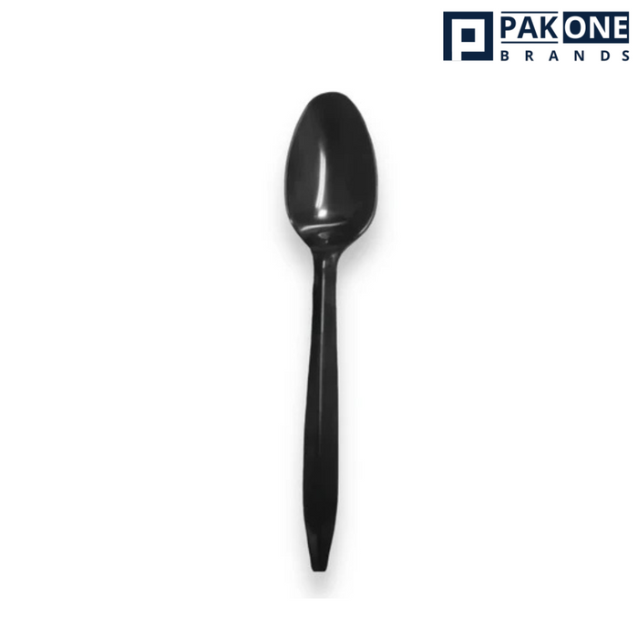 MEDIUM WEIGHT SPOON BLACK PLASTIC POLYPROPYLENE 1000CT
