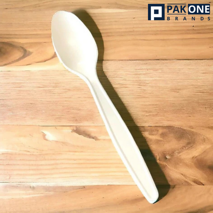 ECO BIODEGRADABLE HEAVY WEIGHT PLANT STRACH SPOONS 1000 CT
