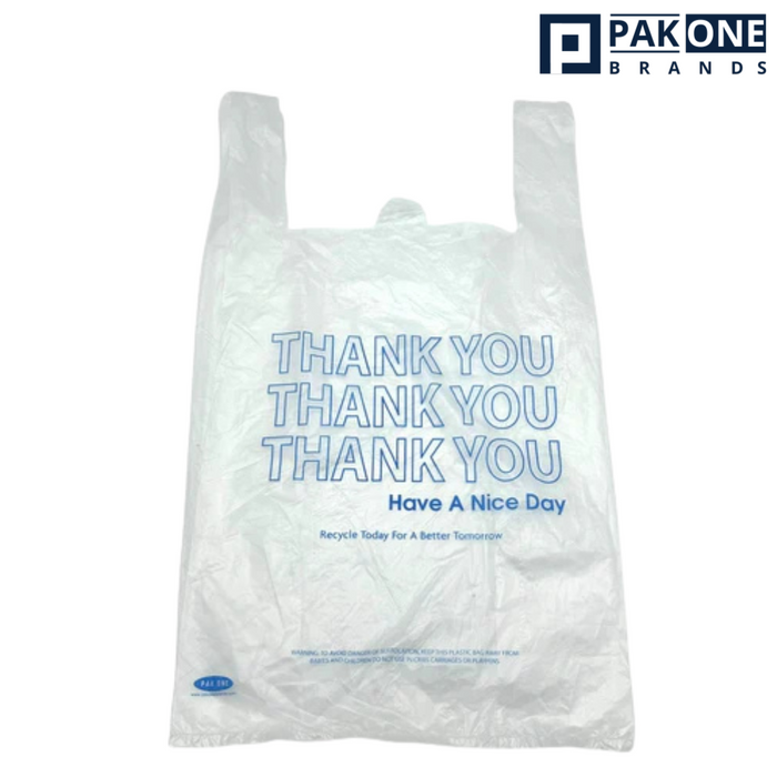 BLUE EXTRA HEAVY 1/6 T-SHIRT BAGS 18 MIC 12X7X22 1000CT