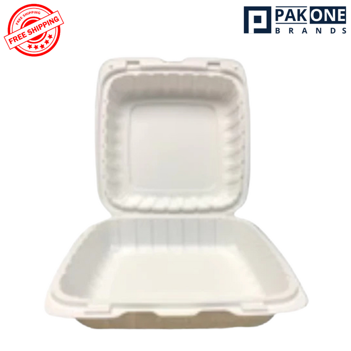 9" X 9" X 3 " PLASTIC POLYPROPYLENE HINGED CONTAINER VENTED 1 COMP-150CT