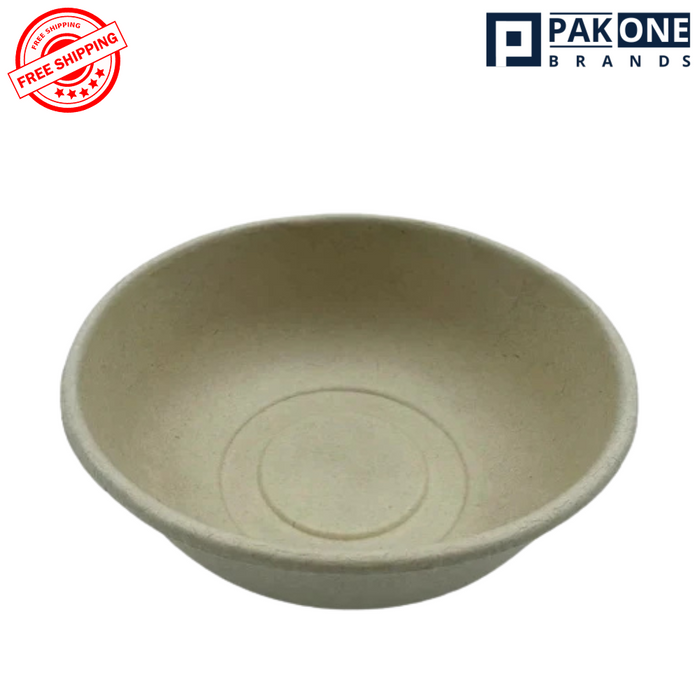 32 OZ ECO BIODEGRADABLE PFAS FREE BAGASSE PULP BOWLS 400CT