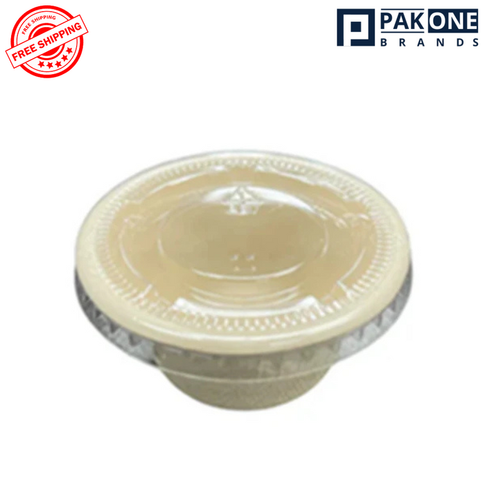 PLASTIC LID FOR FIBER SOUFFLE 2 OZ PAK ONE CUP - 2000 CT