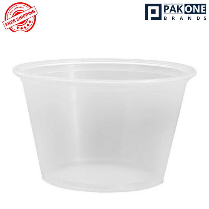 3.25 OZ CLEAR PLASTIC SOUFFLE CUPS 2500CT