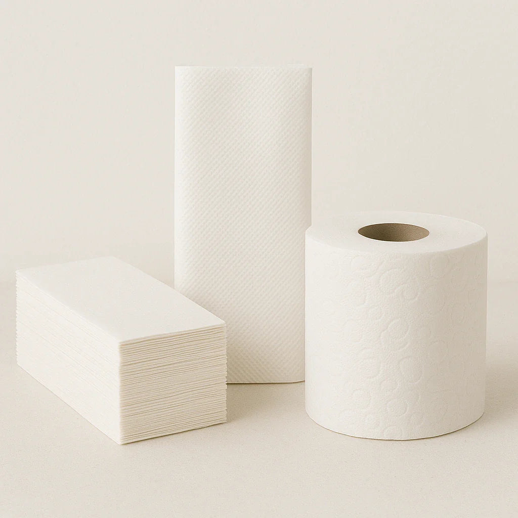 Napkins, Towels & Toilet Tissue.