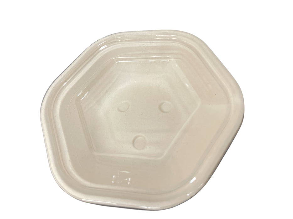 38 OZ HEXAGON PLASTIC LIDS 400CT