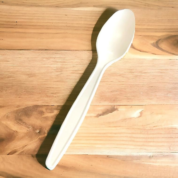 ECO BIODEGRADABLE HEAVY WEIGHT PLANT STRACH SPOONS 1000 CT