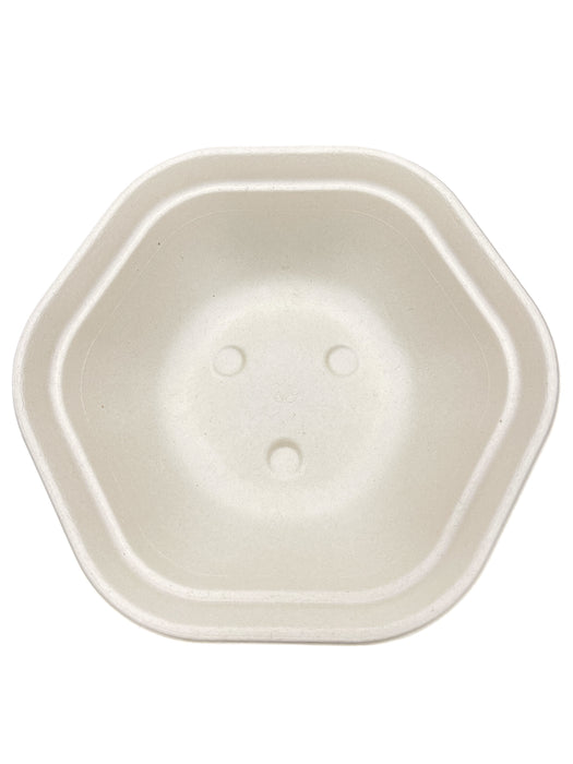 38 OZ HEXAGON BAGASSE BOWL 400CT