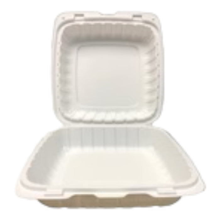 9" X 9" X 2.75" PLASTIC POLYPROPYLENE HINGED CONTAINER VENTED 1 COMP-150CT