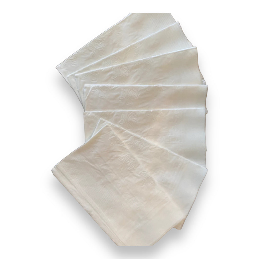 White 2-Ply Dinner Napkins (15 x 17) in Bulk - 3000/Case