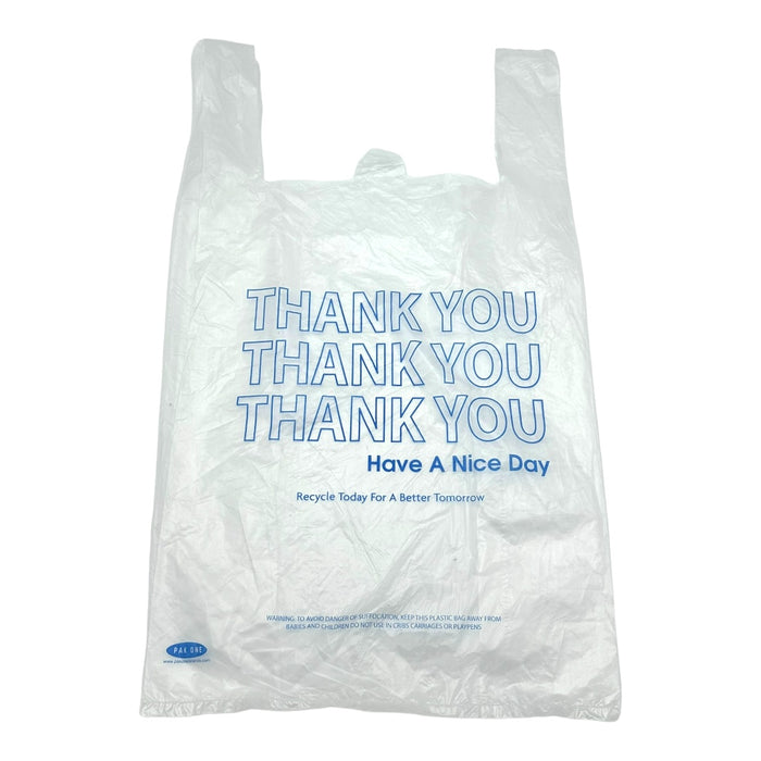 BLUE EXTRA HEAVY 1/6 T-SHIRT BAGS 18 MIC 12X7X22 1000CT