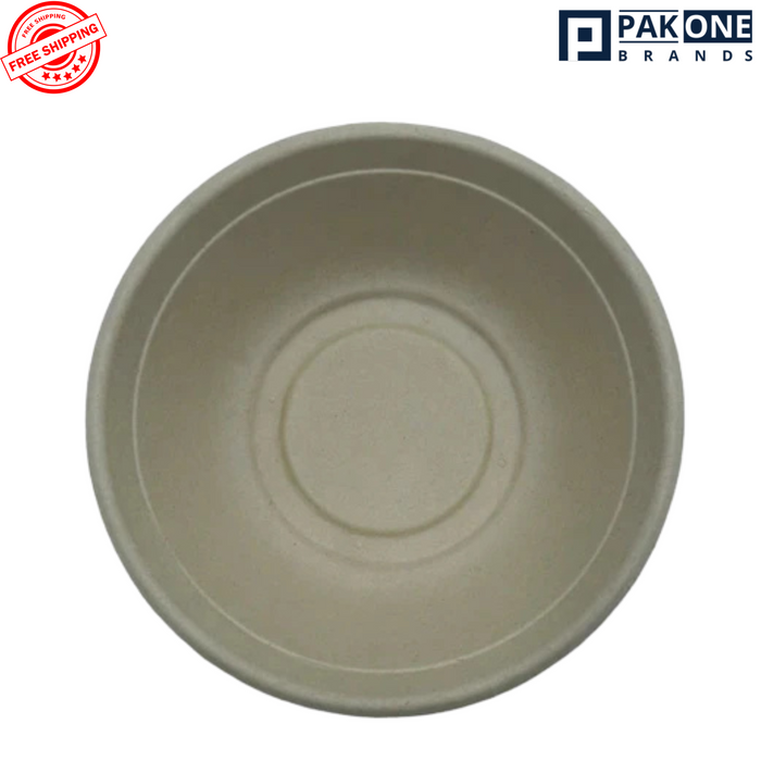 16 OZ ECO BIODEGRADABLE COMPOSTABLE BAMBOO BOWLS - 500 CT