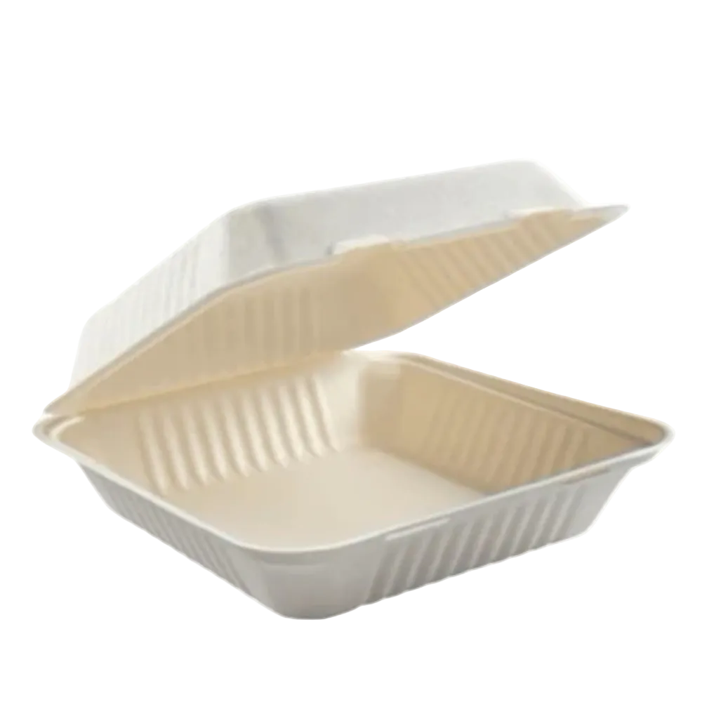 9X9X3-200CT ECO BIODEGRADABLE COMPOSTABLE BAGASSE ONE COMPARTMENT
