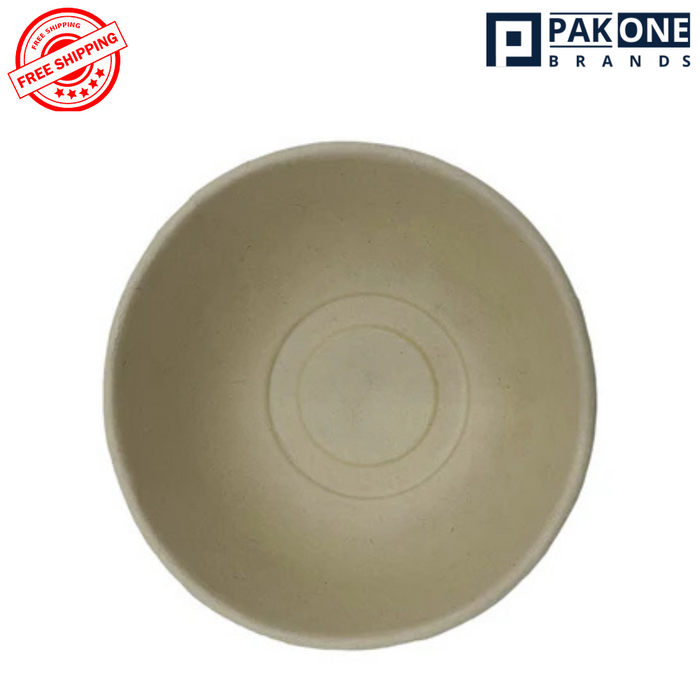 32 OZ ECO BIODEGRADABLE PFAS FREE BAGASSE PULP BOWLS 400CT