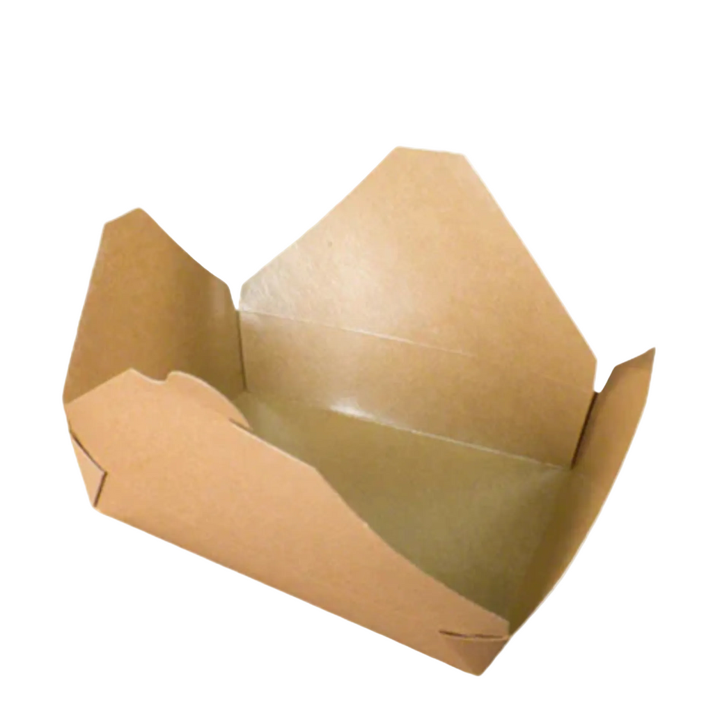 ECO TAKEOUT BOX #8 KRAFT 6X4.75X2.5- 200CT — P Plus Packaging