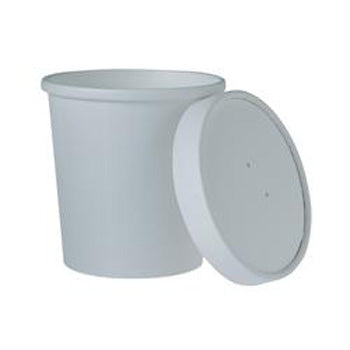 16 OZ WHITE FLEX STYLE PAPER FOOD CONTAINERS COMBO PACK 240CT