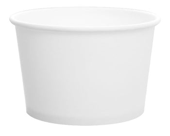 6 OZ WHITE FLEX STYLE PAPER FOOD CONTAINERS 1000CT