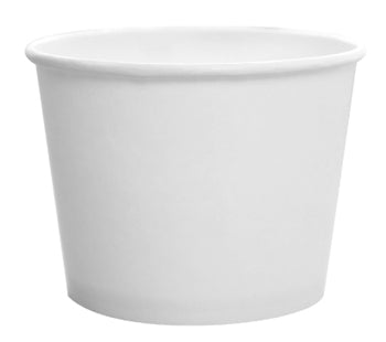 12 OZ WHITE FLEX STYLE PAPER FOOD CONTAINERS 1000CT