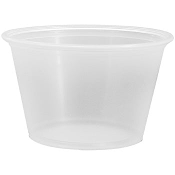 Plastic Portion Cups - 3.25oz PP Portion Cups - Clear - 2,500 ct