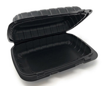 9" X 6" X 3" PLASTIC POLYPROPYLENE HINGED CONTAINER 1 COMP-200CT