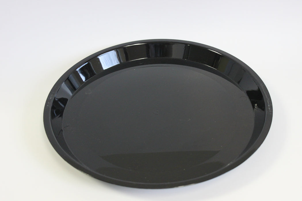 18" STAKMATE BLACK PLASTIC FLAT CATERING TRAY INJECTION MOLDED 25CT