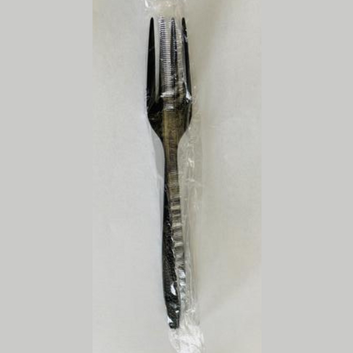 FULL SIZE HEAVY PS BLACK INDIVIDUALLY WRAPPED FORKS 1000CT